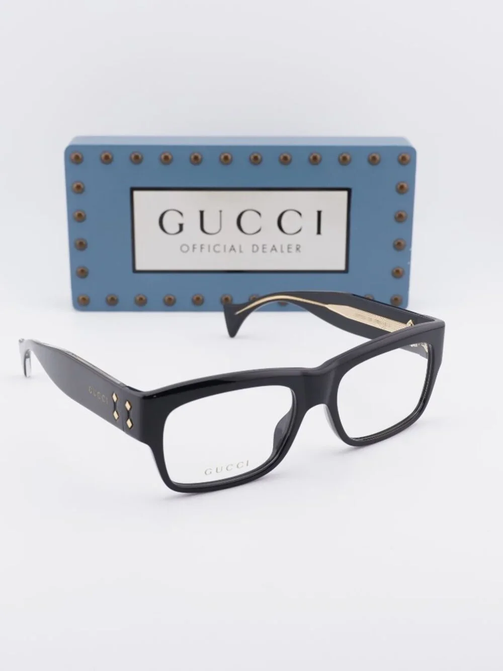 Gucci GG1707O 006 Square Eyeglasses - Black 56mm